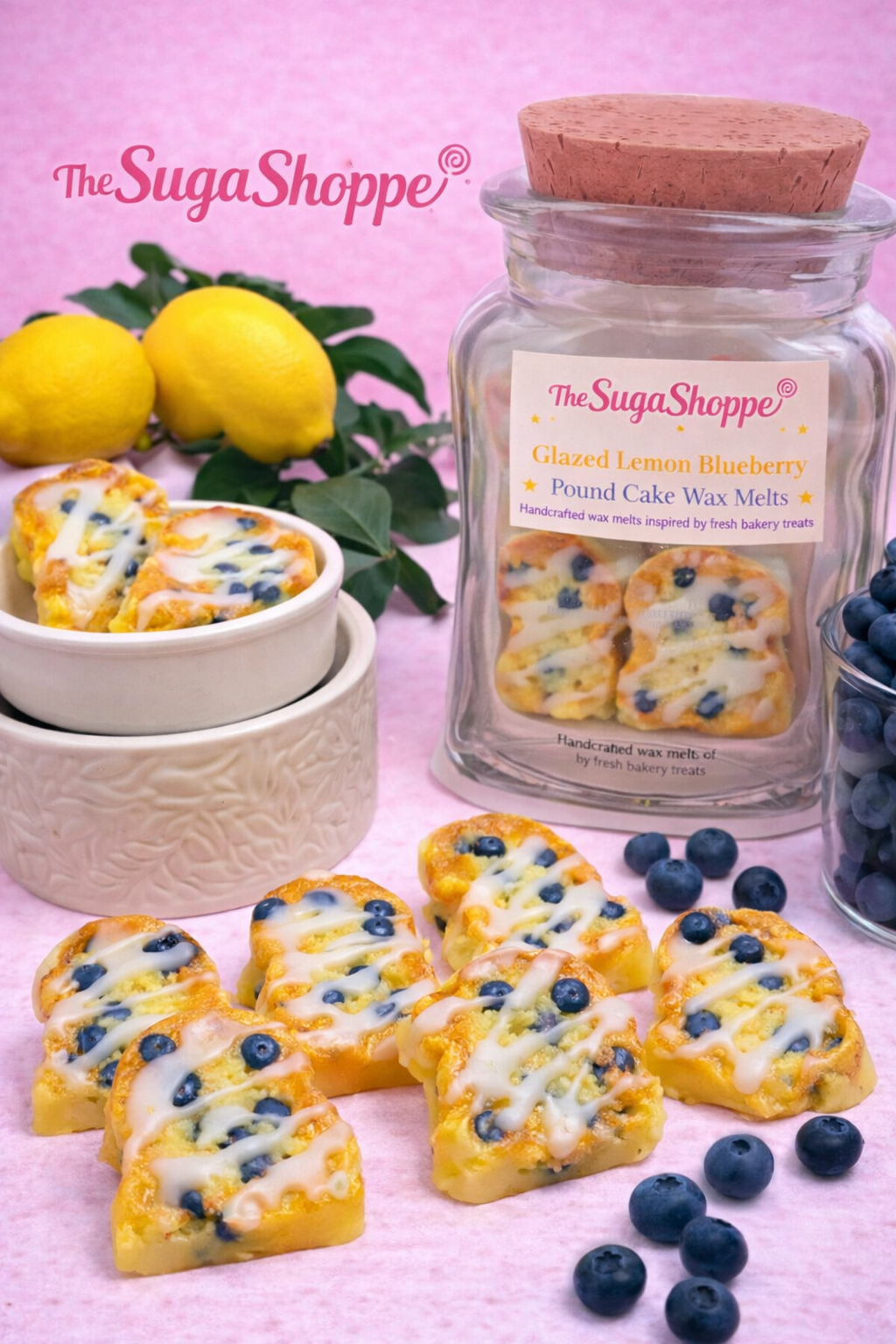 Glazed Lemon Blueberry Pound Cake Wax Melts🍋🫐