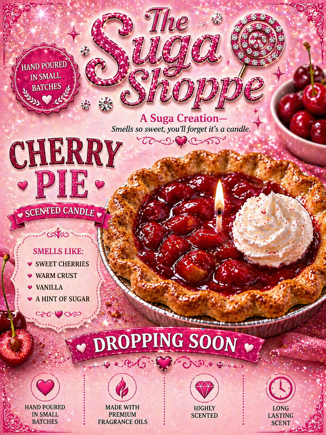 Cherry Pie Candle β Now Available π