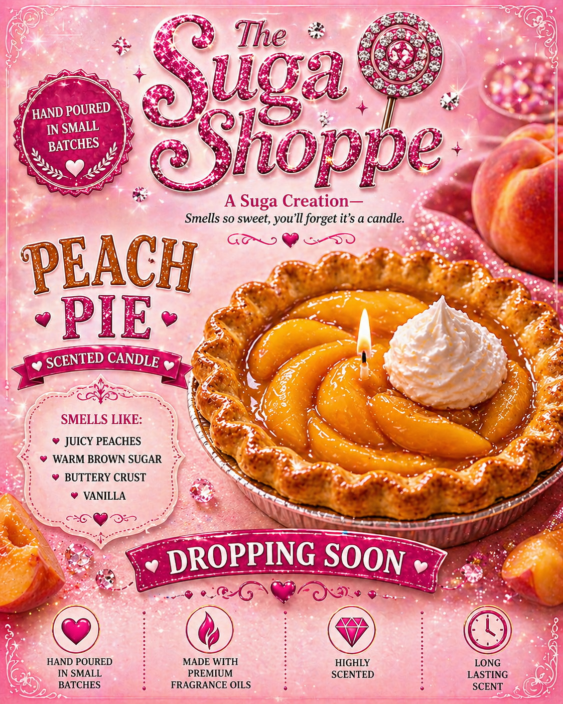 Peach Pie Candle – Now Available 🍑